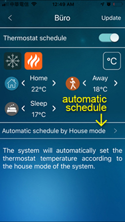 theromostat schedule P2